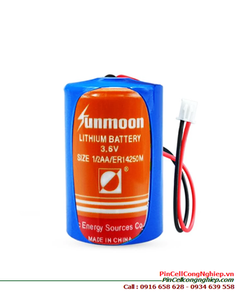 Sunmoon ER14250M; Pin nuôi nguồn Sunmoon ER14250M High Power 1/2AA 3.6v 1200mAh (zắc trắng)